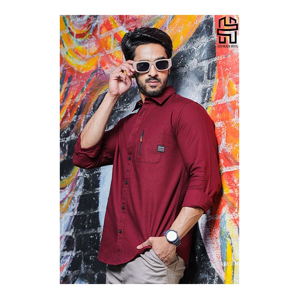 Mens Black Full Sleev Shirt