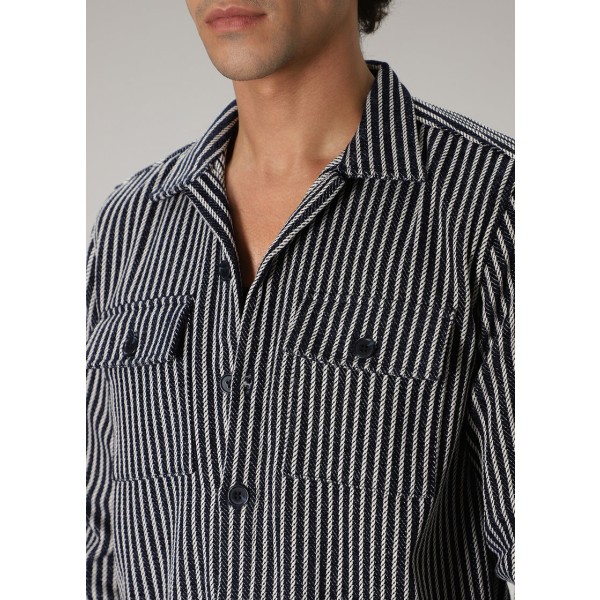 Striped Blue Shacket