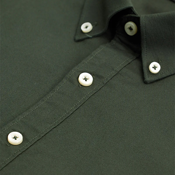 Dark Green Slim Fit Stretch Shirt